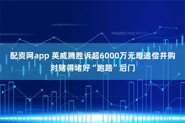 配资网app 英威腾胜诉超6000万元难追偿并购对赌得堵好“跑路”后门